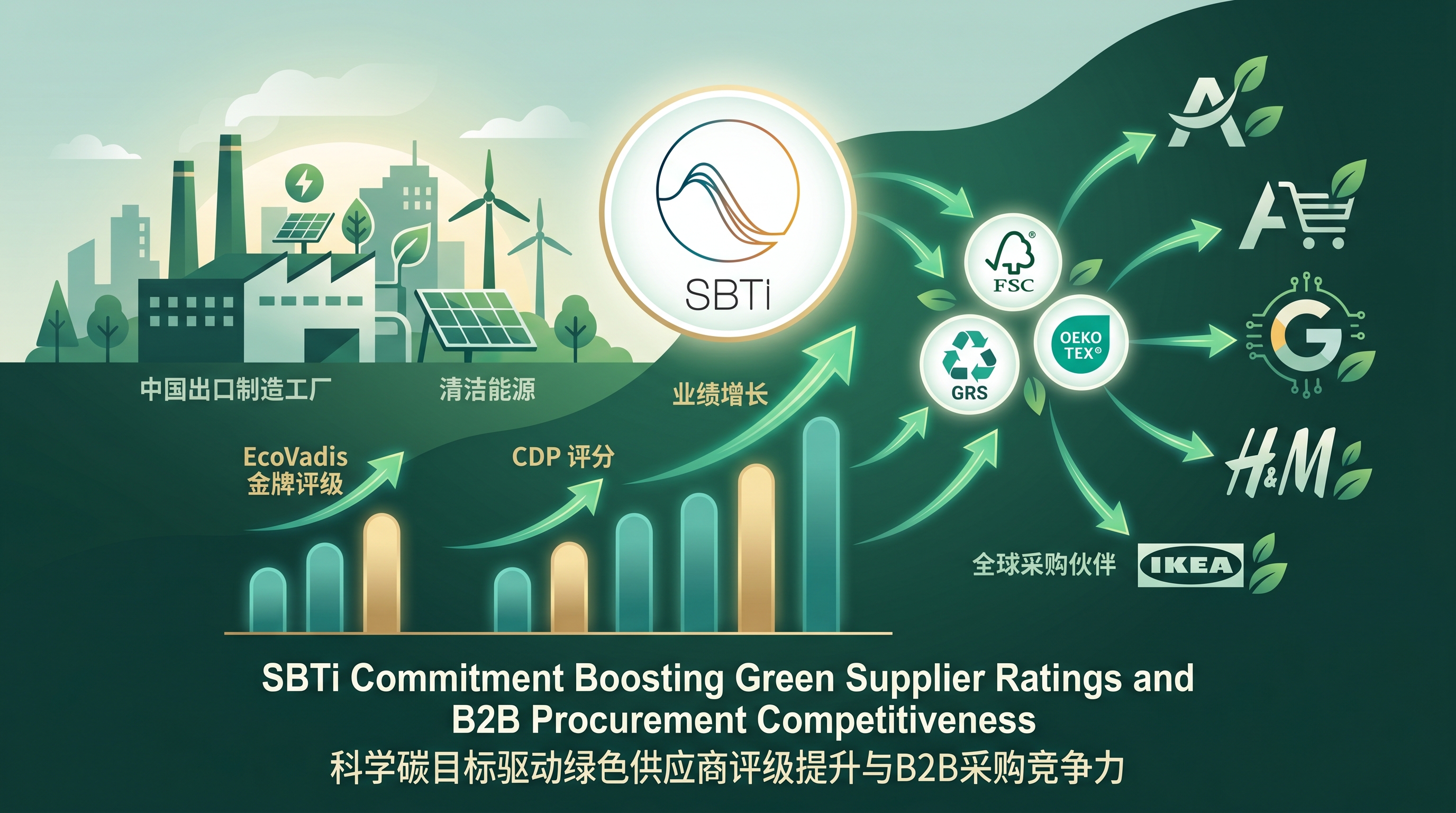 将SBTi承诺转化为B2B销售竞争力:绿色供应商评级与大客户采购资质加分项