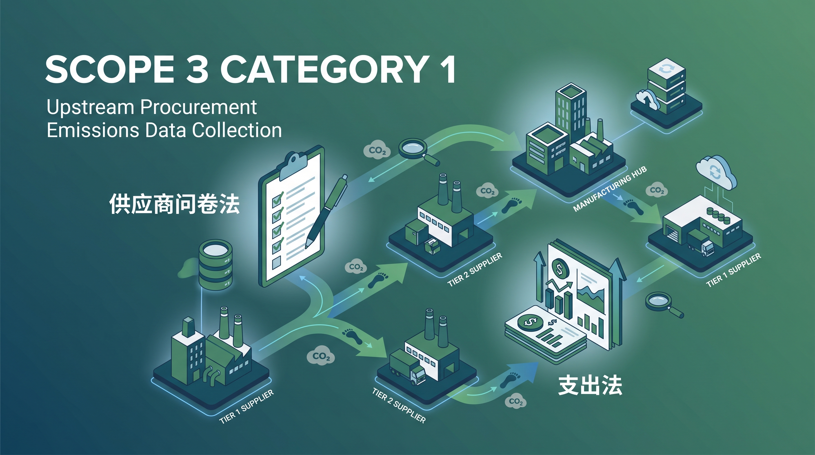 Scope 3 Category 1上游采购排放数据采集方法封面