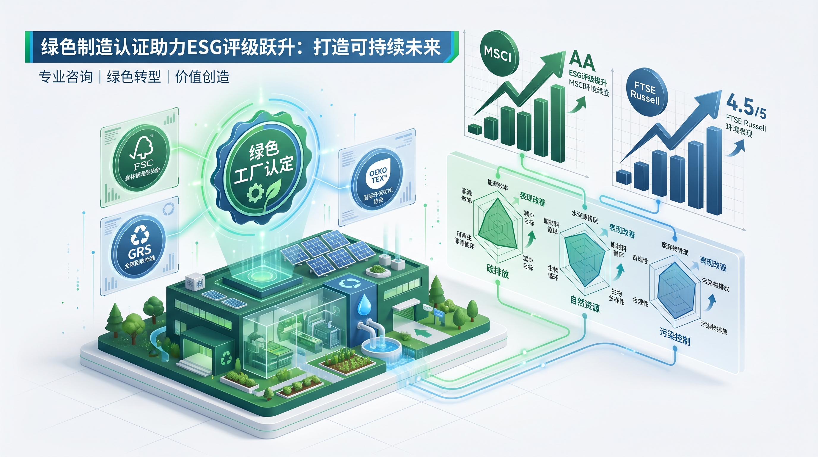 绿色制造认定助力ESG评级提升:MSCI与富时罗素环境维度得分改善路径
