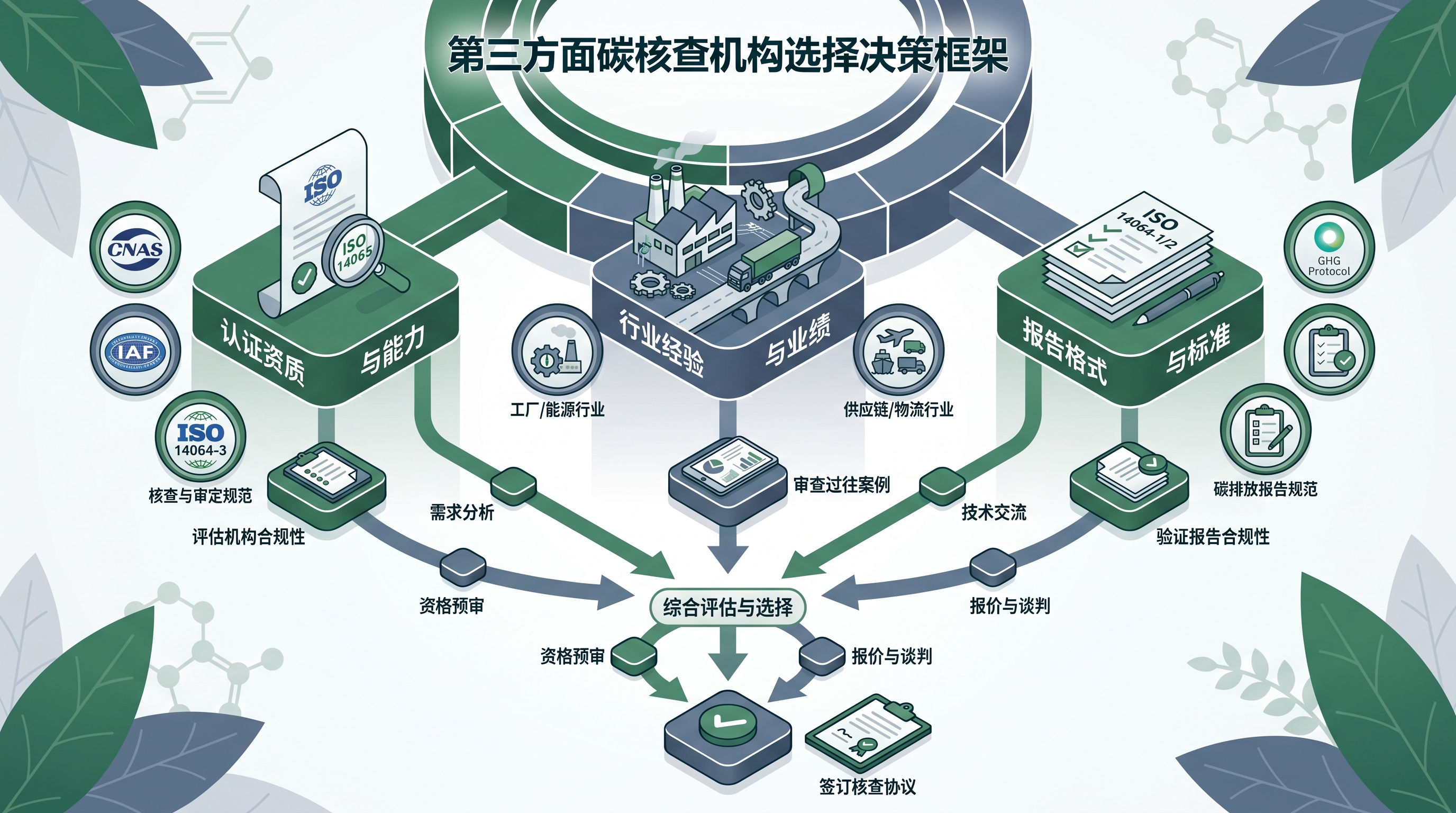 如何选择有公信力的第三方碳核查机构：资质认可范围、行业经验与报告格式核查要点