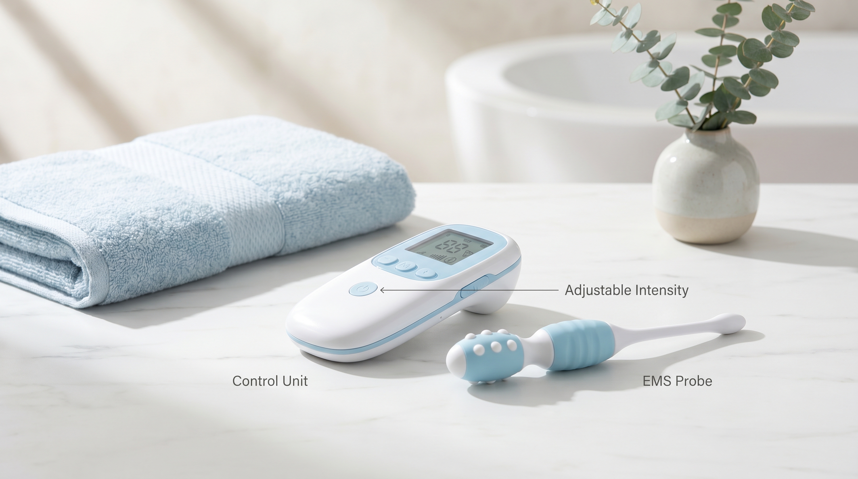 iStim V2 Kegel EMS device for pelvic floor strengthening and bladder control improvement at home