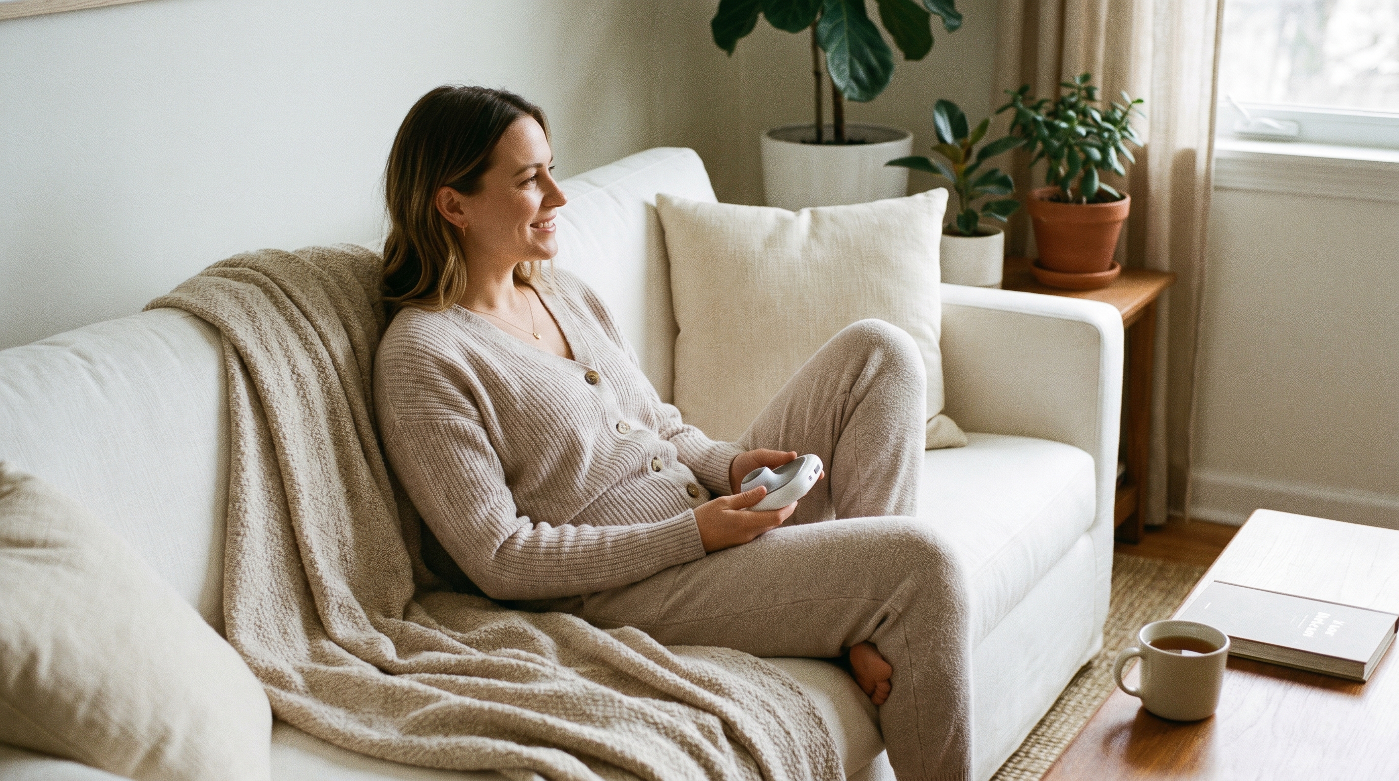 Postpartum pelvic floor rehabilitation with electrotherapy device at home