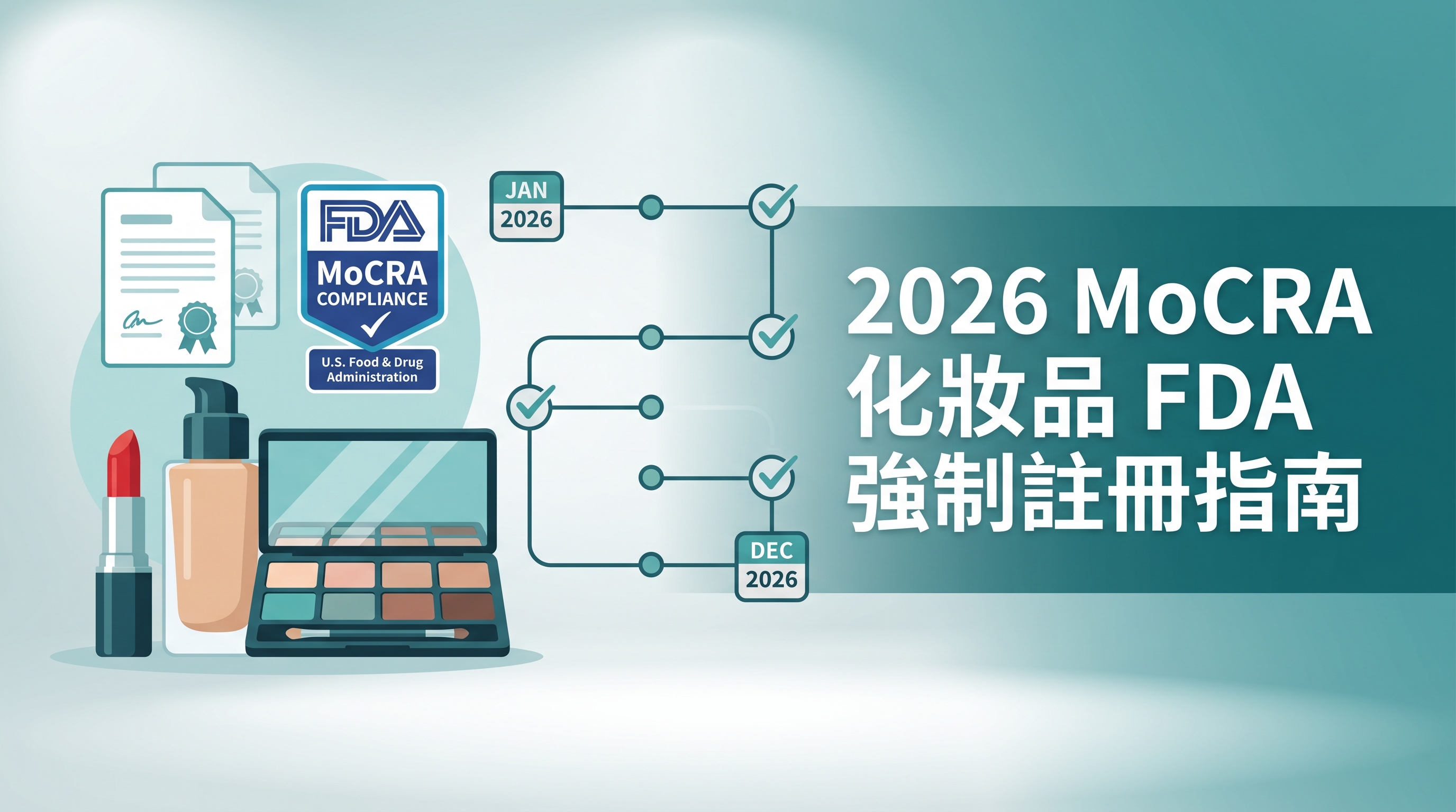 2026 MoCRA 化妝品 FDA 強制註冊完整辦理指南封面