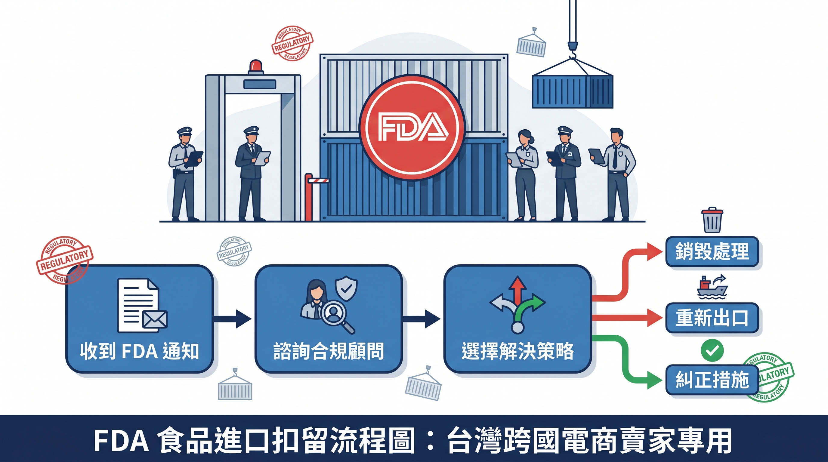 FDA 食品進口扣貨處理流程與快速解關卡關技巧完整指南