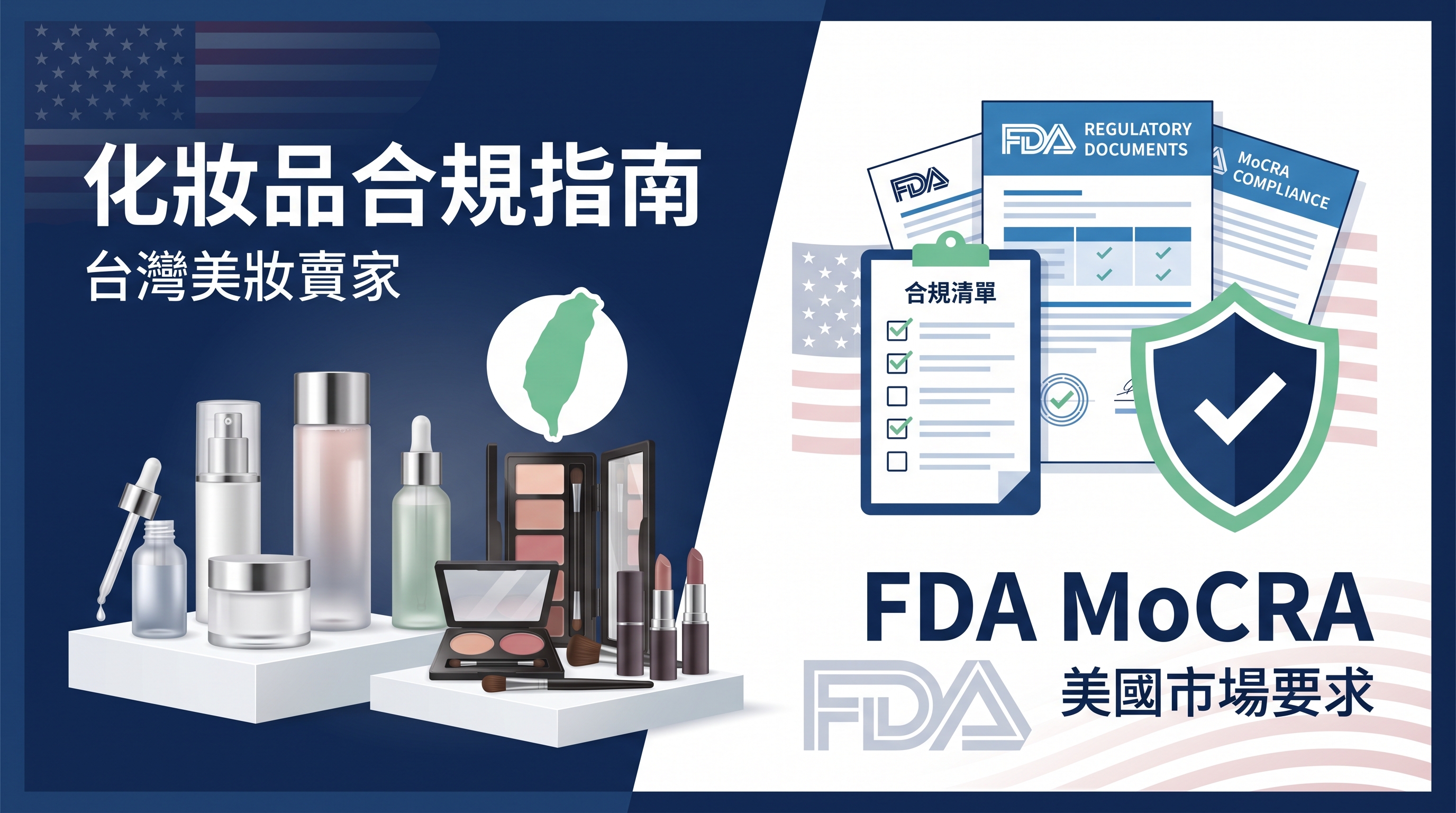化妝品 FDA MoCRA 合規指南封面圖