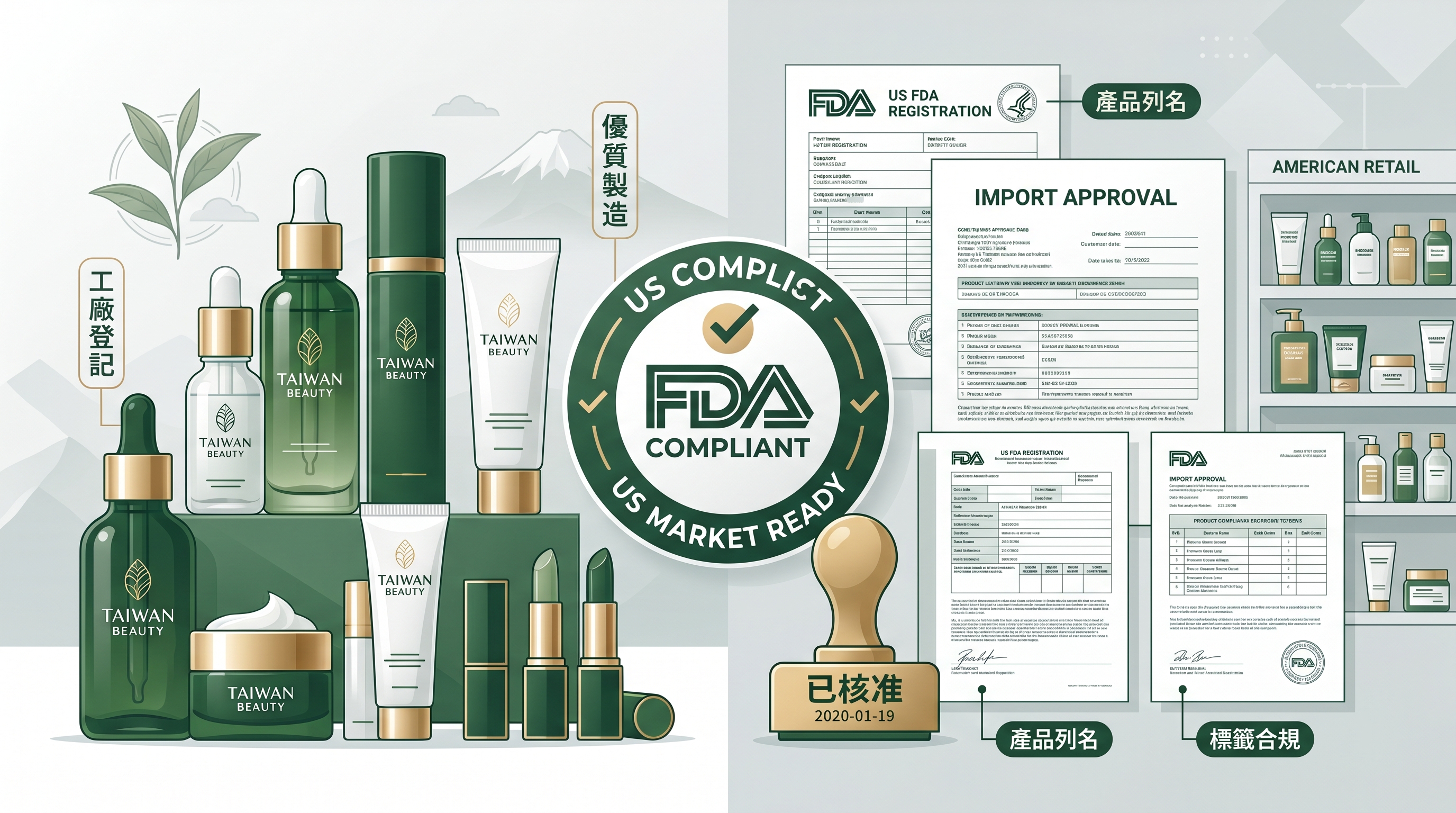 國貨美妝進軍美國市場 FDA 化妝品合規完整整理