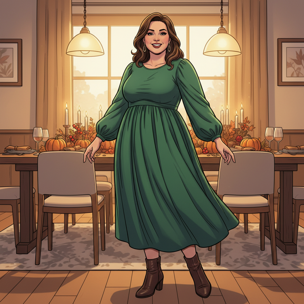 Thanksgiving outfit guide featuring flattering winter layers and shapewear essentials for confident holiday dressing