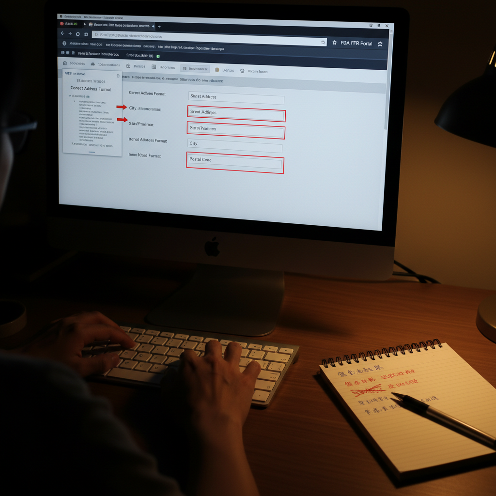 FDA食品註冊地址填錯的後果與台灣業者常見錯誤解析指南