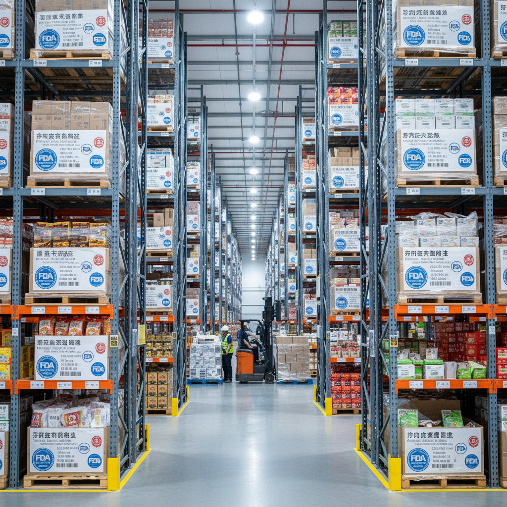 FDA 食品註冊流程示意圖展示台灣賣家使用 FBA 的合規步驟