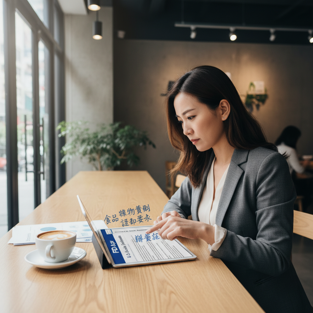 台灣賣家完成 FDA 食品註冊後在亞馬遜後台更新合規資訊的操作界面