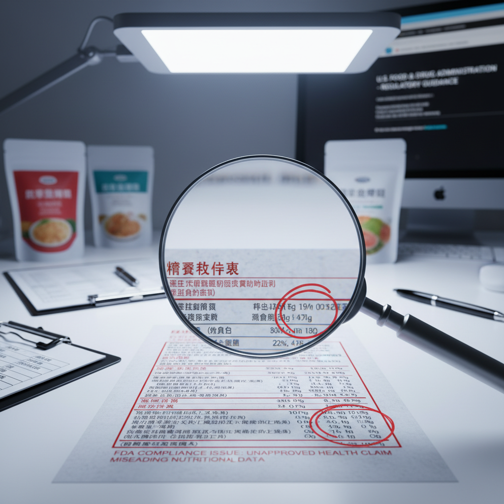 FDA食品出口美國扣關原因分析及綠圈圈合規解決方案