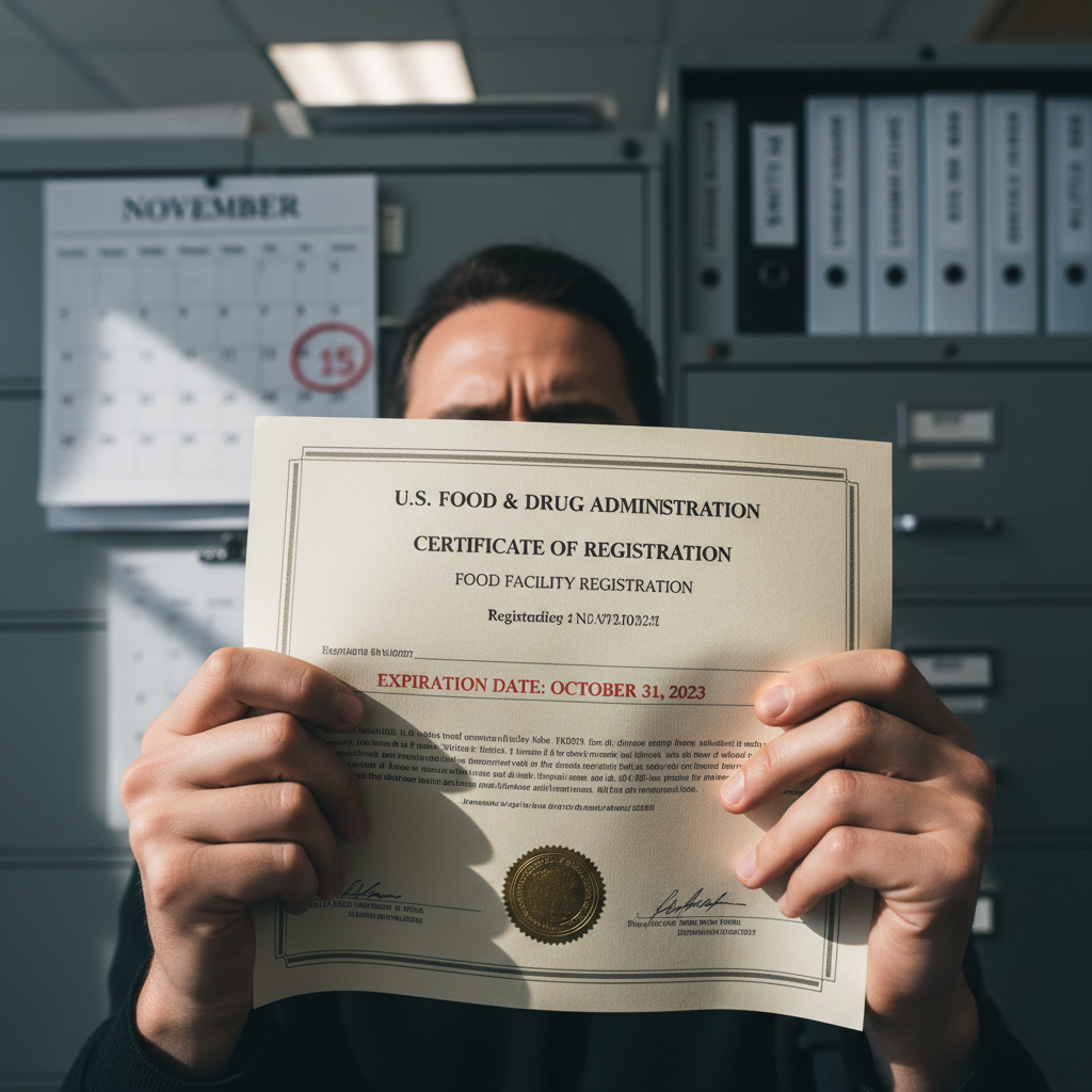 FDA食品註冊過期風險與綠圈圈合規服務解決方案