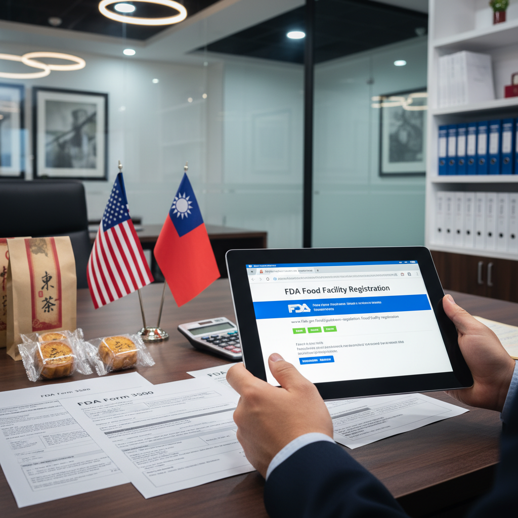 台灣品牌食品出口美國FDA註冊流程與綠圈圈專業合規服務
