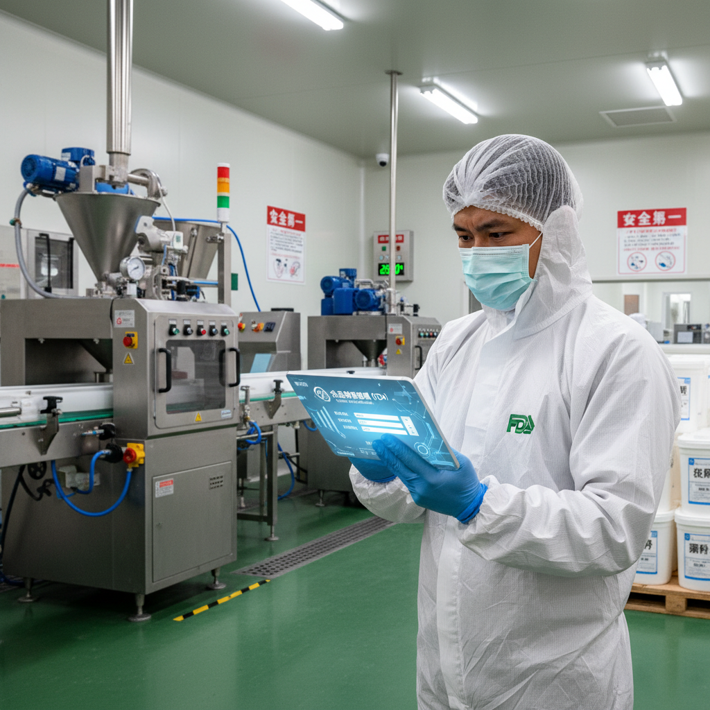 台灣食品OEM代工廠與品牌方的FDA註冊責任劃分示意圖