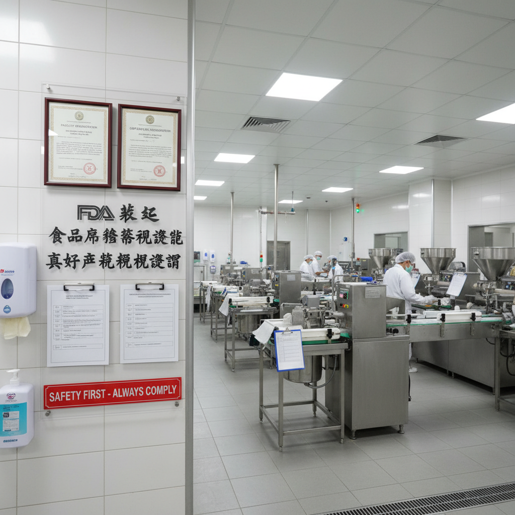 FDA食品設施登錄流程步驟與註冊差異對照圖