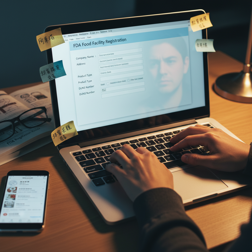 FDA食品註冊資料填寫錯誤可能導致流程延誤與退回的風險分析