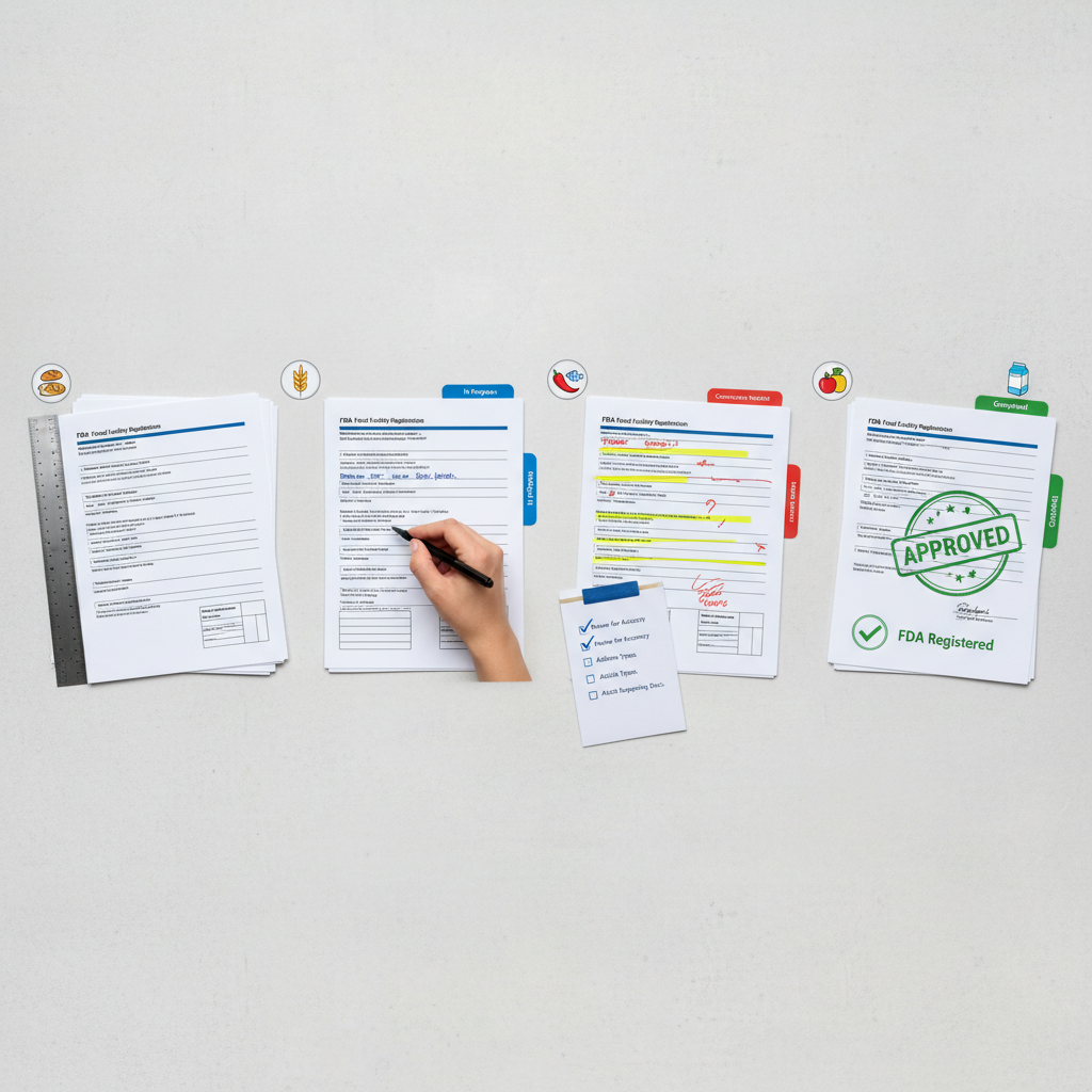 FDA食品註冊文件提交流程與常見錯誤預防指南