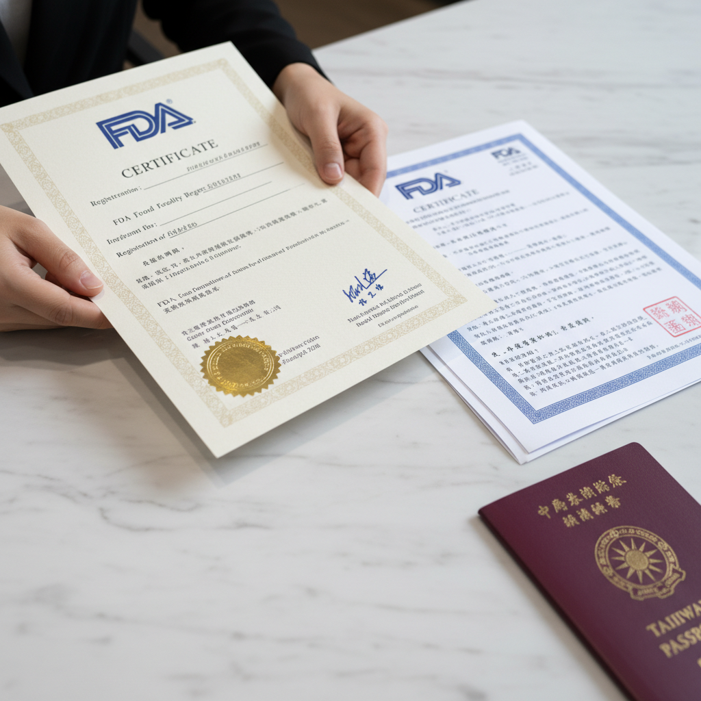 台灣食品品牌出口美國FDA註冊完整指南：無工廠也需合規申請